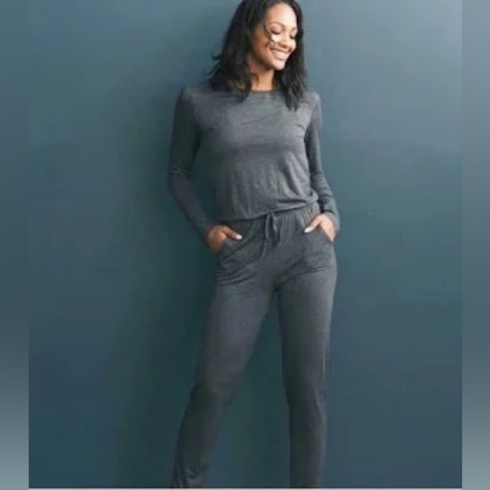 womans size small grey zyia active jumpsuit